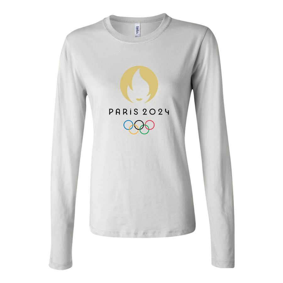 Women's New Olympics 2024 Paris Logo Long Sleeve T-Shirt