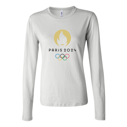 Women's New Olympics 2024 Paris Logo Long Sleeve T-Shirt