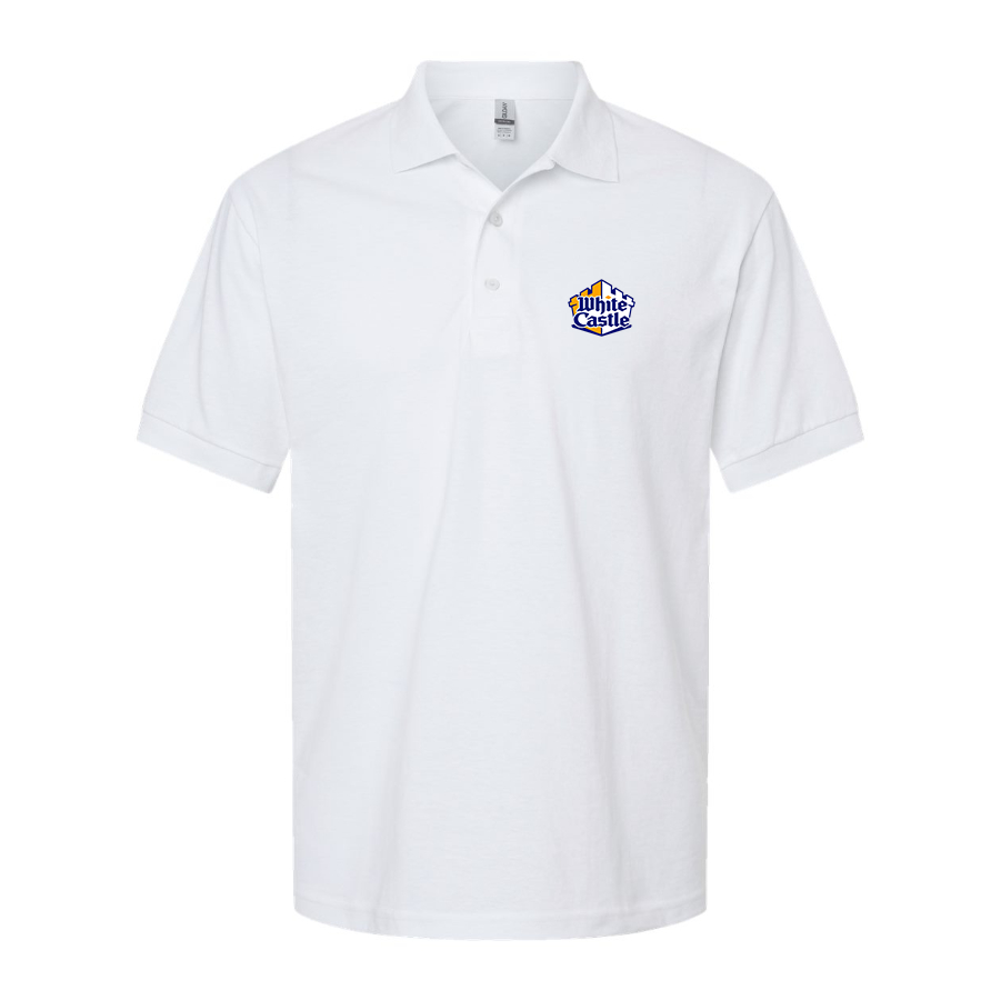 Men's White Castle Dry Blend Polo