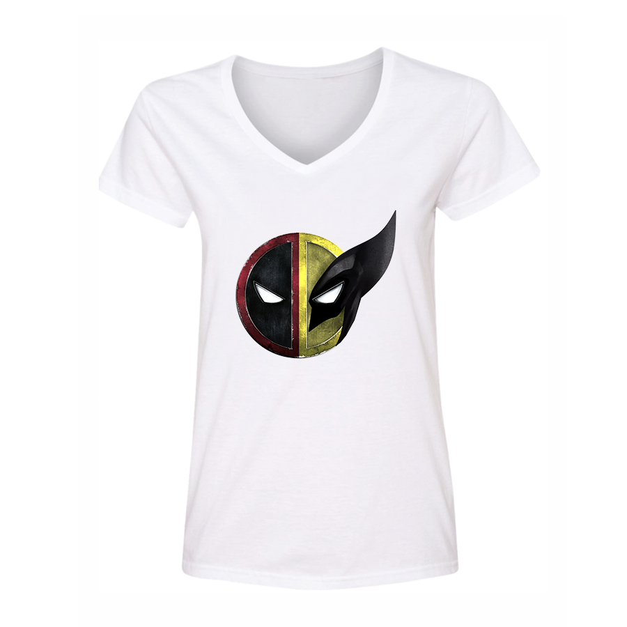 Women's Deadpool & Wolverine V Neck T-Shirt