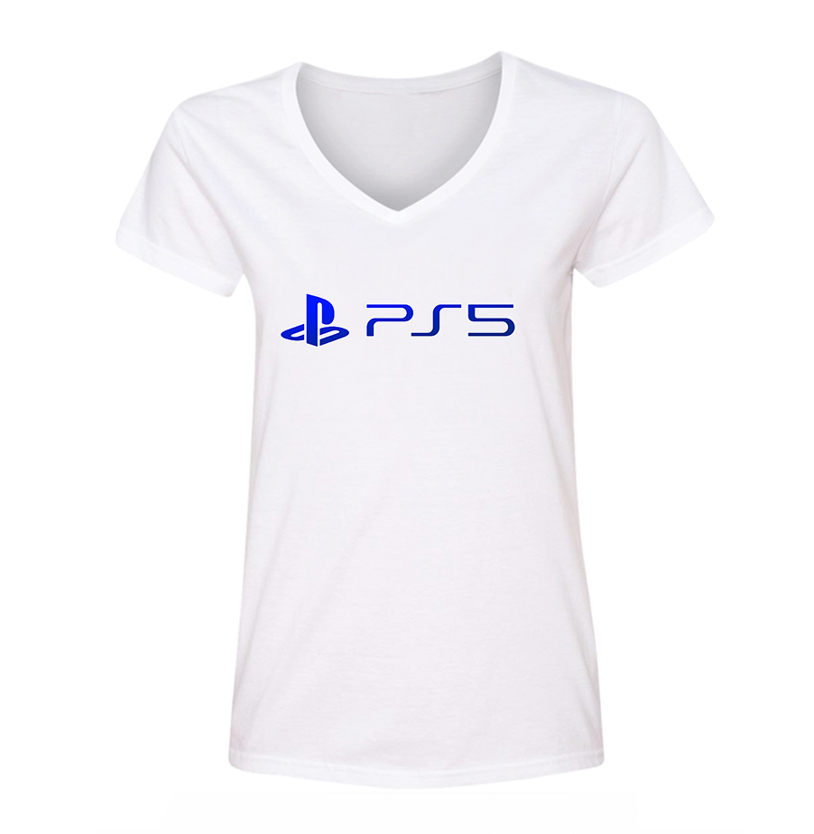 Women's Play Station PS5 V-Neck T-Shirt