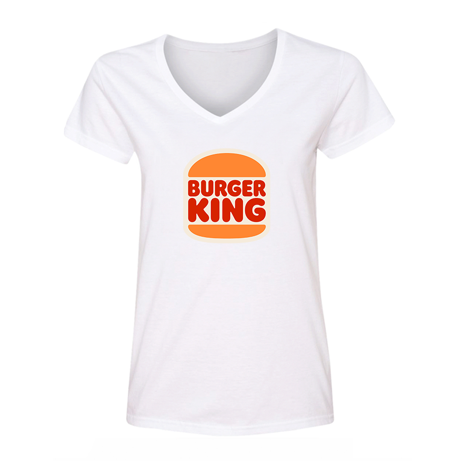 Women's Burger King V Neck T-Shirt