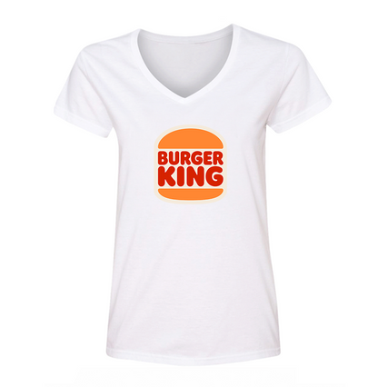 Women's Burger King V Neck T-Shirt