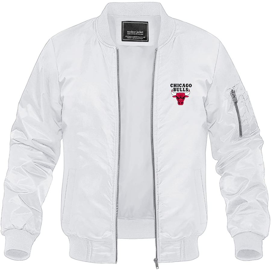 Men's Chicago Bulls Lightweight Bomber Jacket Windbreaker Softshell Varsity Jacket Coat – men's lightweight bomber jacket | TeesCustomize