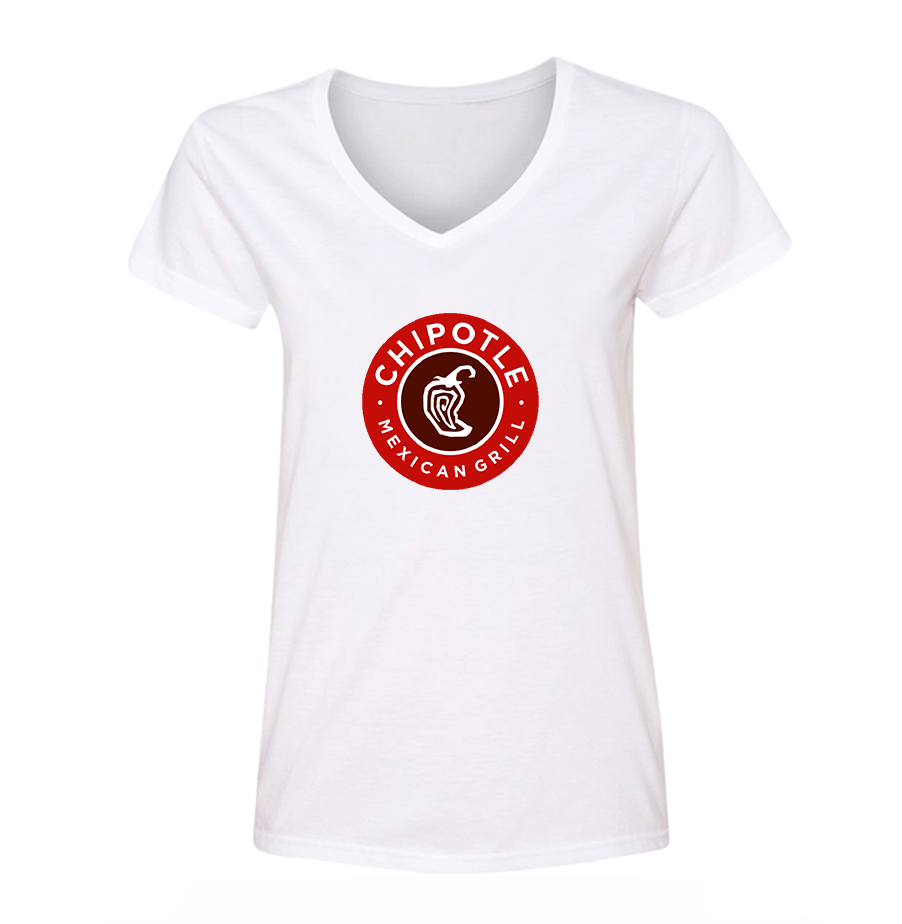 Women's Chipotle Mexican Grill  V-Neck T-Shirt