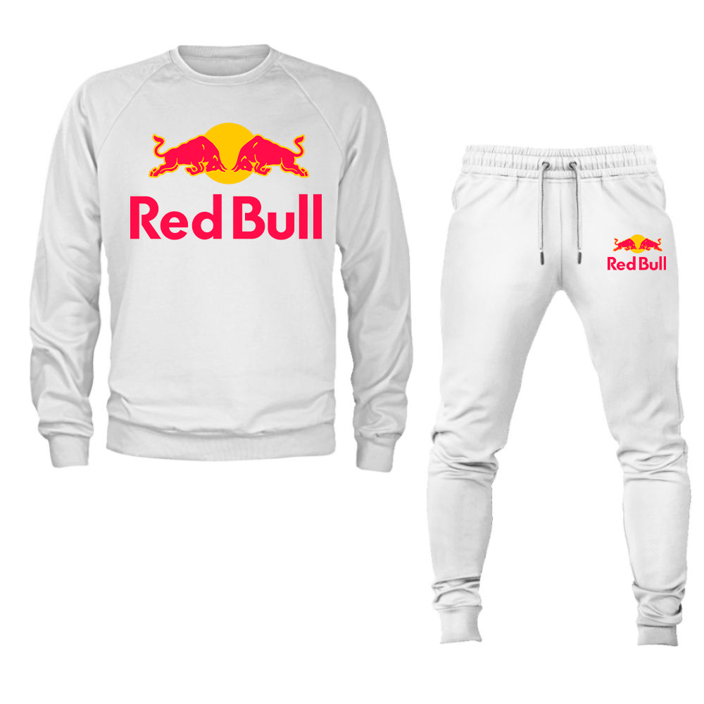 Men's Red Bull Crewneck Sweatshirt Joggers Set