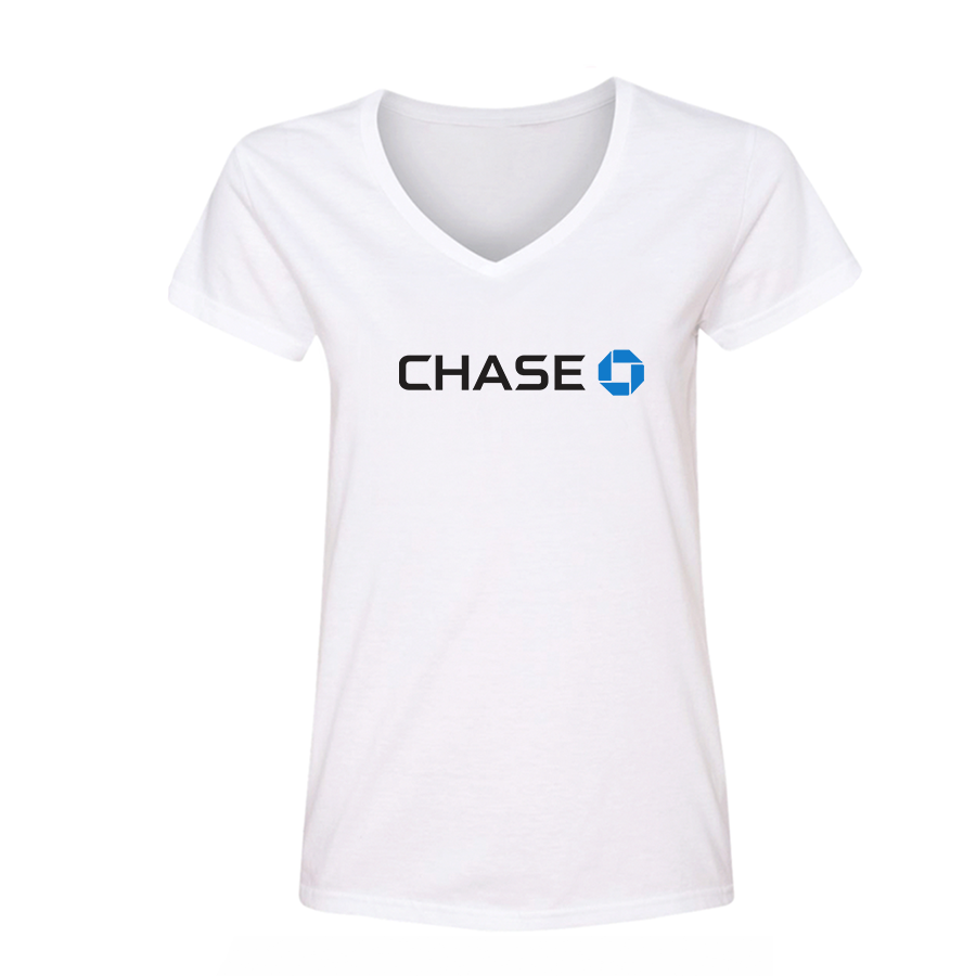 Women's Chase Bank V Neck T-Shirt