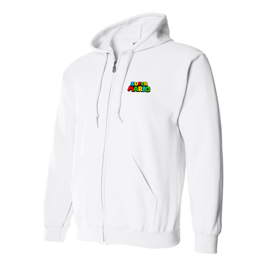 Men's Super Mario Zipper  Hoodie