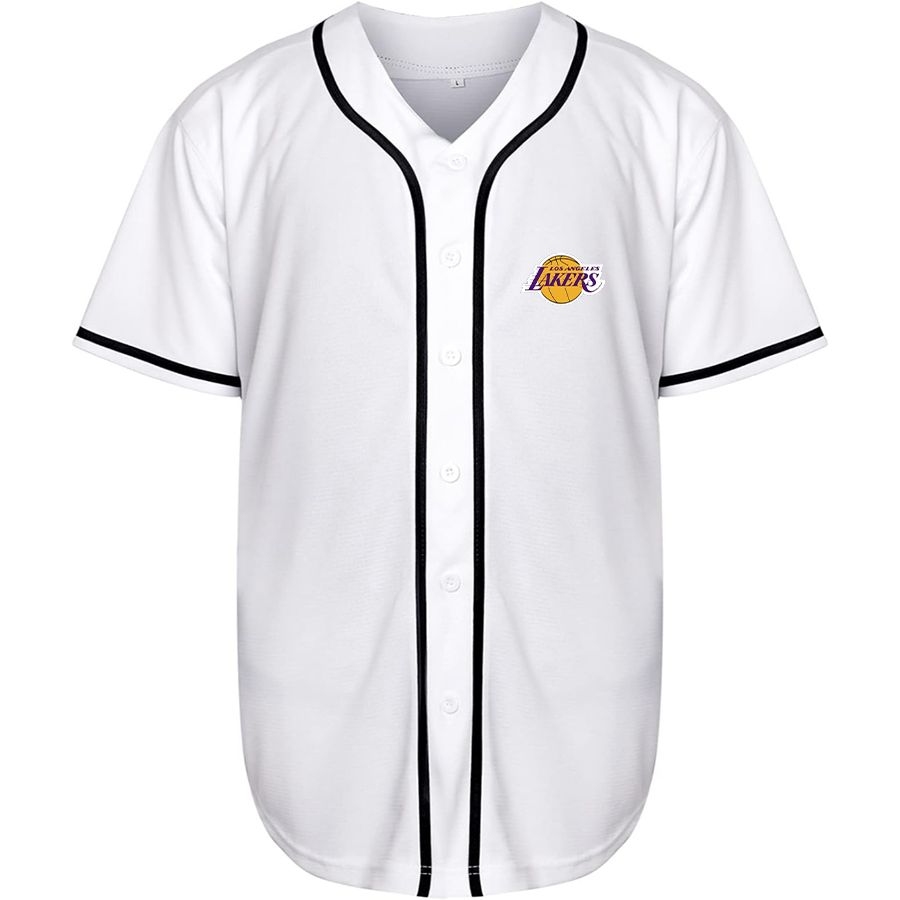 Men's Los Angeles Lakers Baseball Jersey