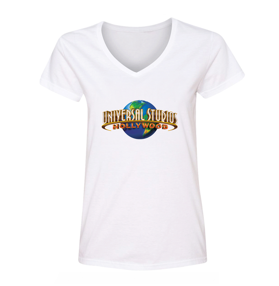 Women's Universal Studio Hollywood V Neck T-Shirt