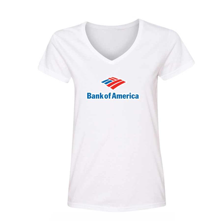 Women's Bank Of America V-Neck T-Shirt