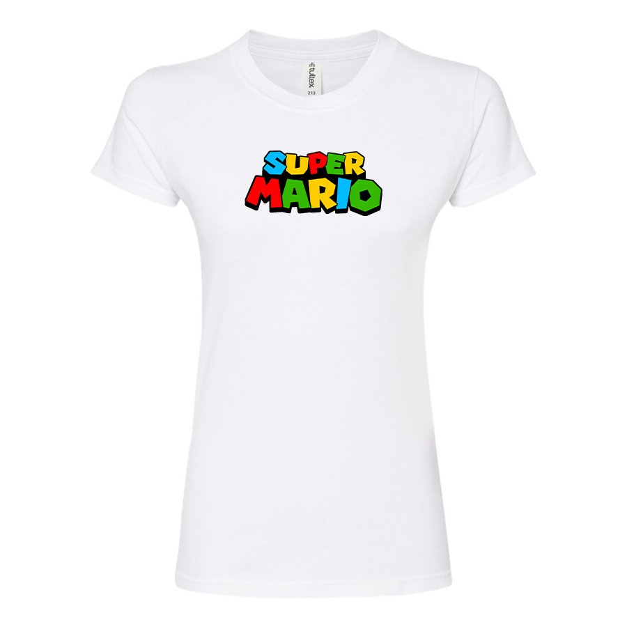 Women's Super Mario Round Neck T-Shirt