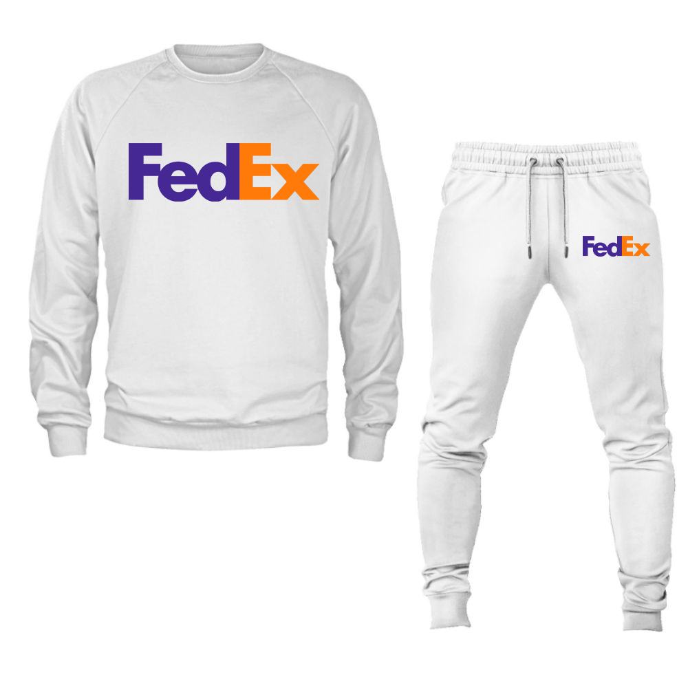 Unisex FedEx Crewneck Sweatshirt Joggers Suit