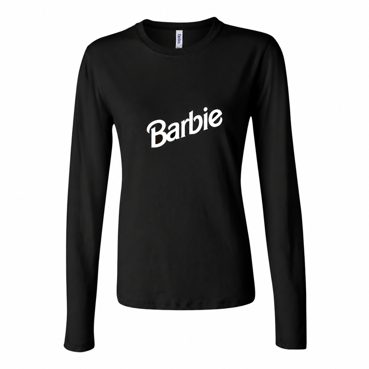 Women's Barbie Long Sleeve T-Shirt - Black corrected logo