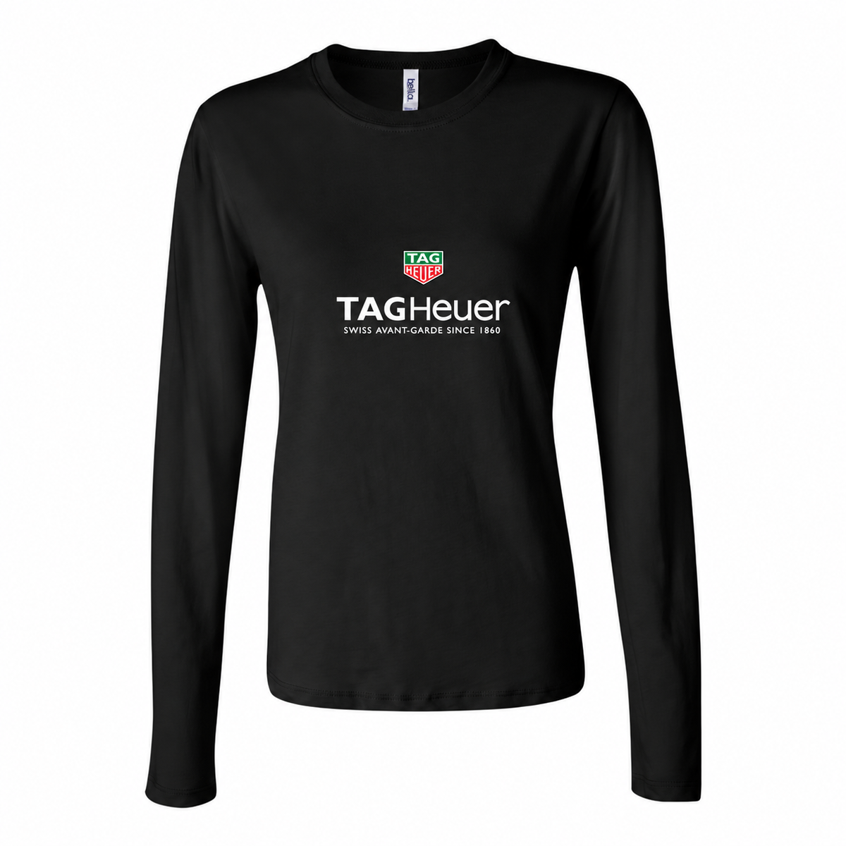 Women's TAG Heuer Long Sleeve T-Shirt - Black corrected logo