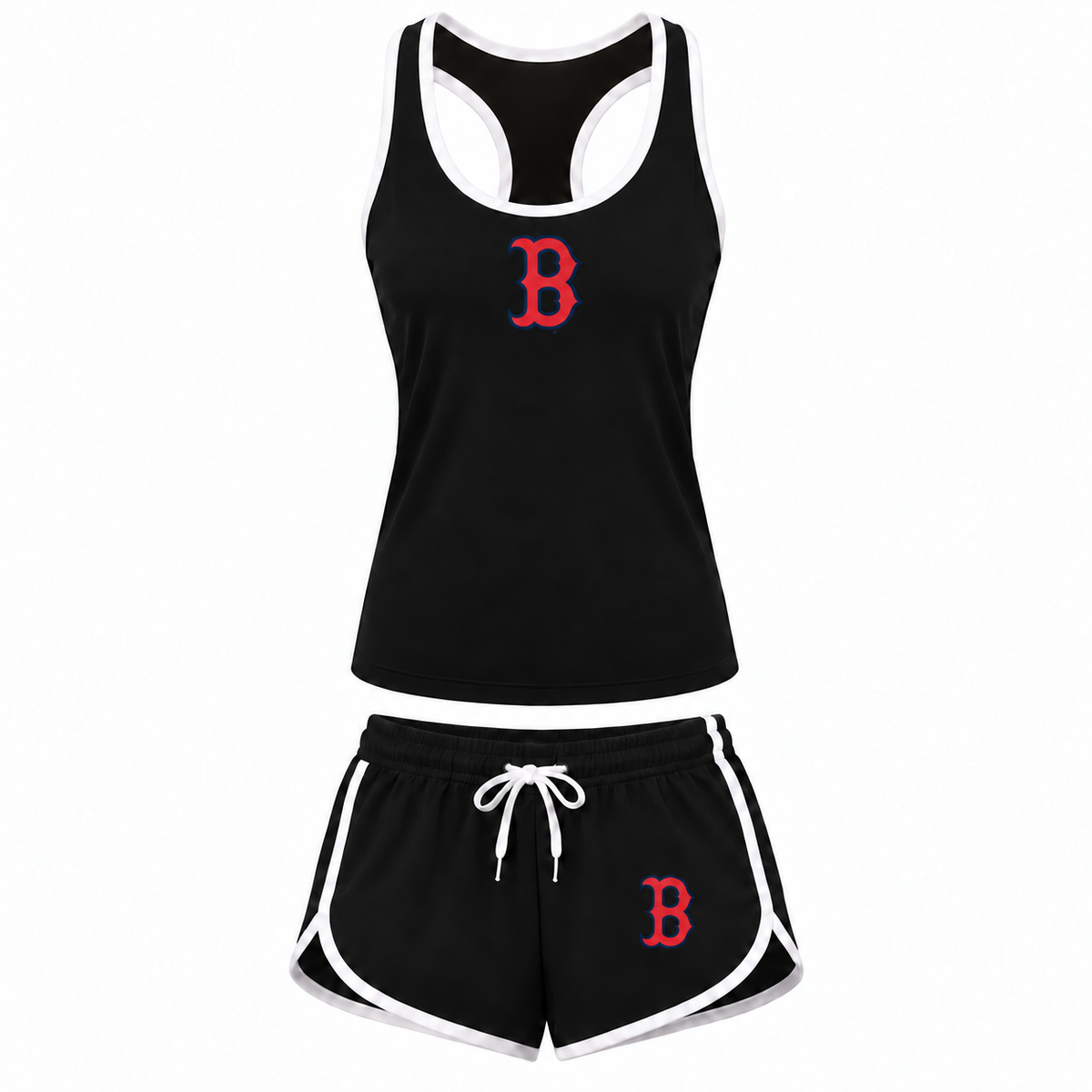 Women's Boston Red Sox Tank Top and Shorts Set, black