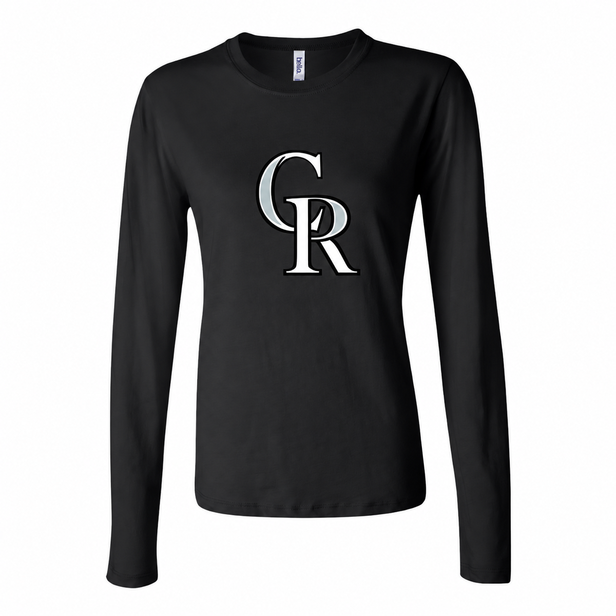 Women's Colorado Rockies Long Sleeve T-Shirt — Black