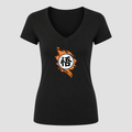 Women's Dragon Ball Z V Neck T-Shirt in black
