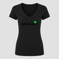 Women's Girl Scouts V Neck T-Shirt in black