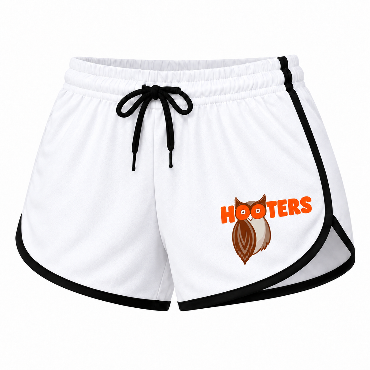 Women's Hooters Booty Shorts, White
