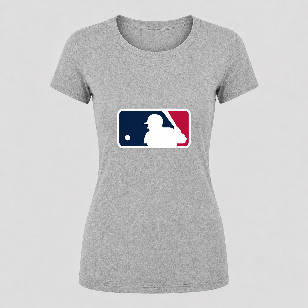 Women's mlb round-neck T-shirt, gray