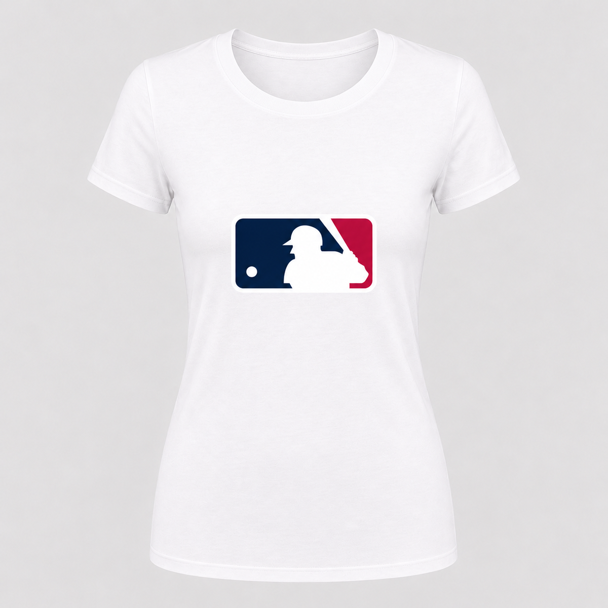 Women's mlb round-neck T-shirt, white