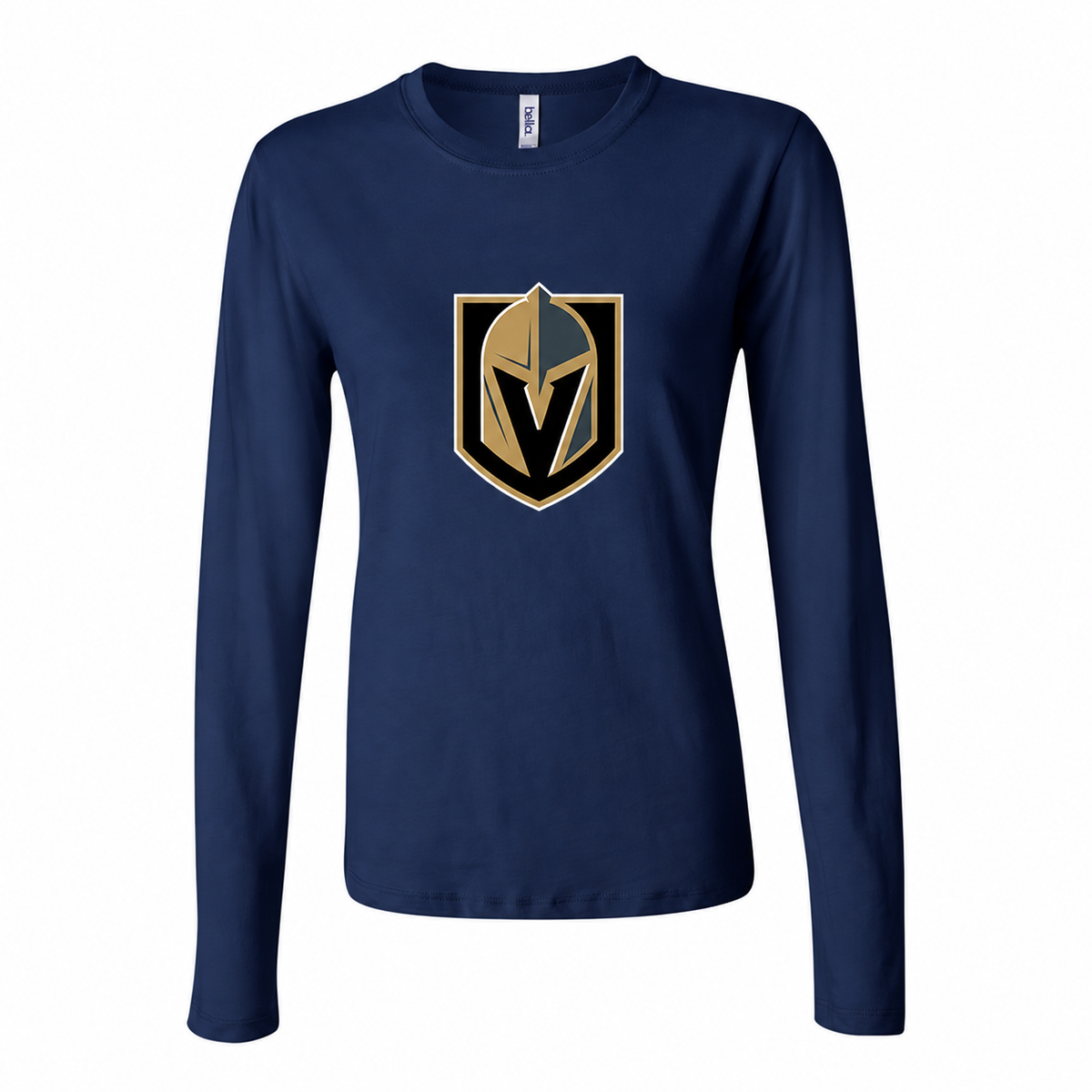 Women's NHL Vegas Golden Knights Long Sleeve T Shirt – Tee - Navy