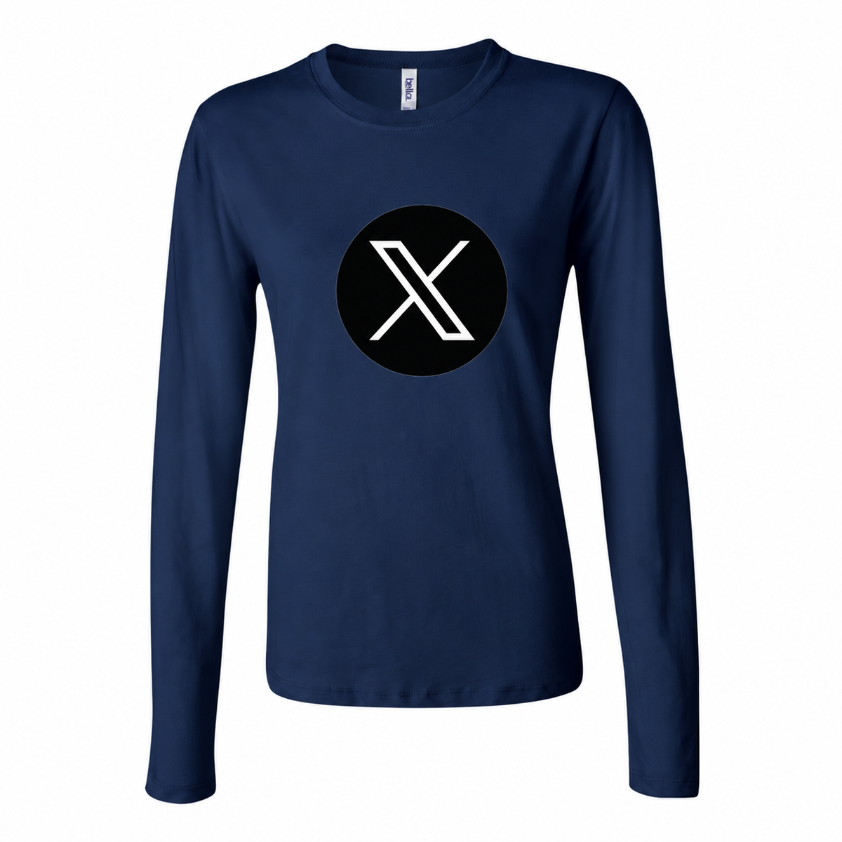 Women's Twitter X Long Sleeve T-Shirt - Navy