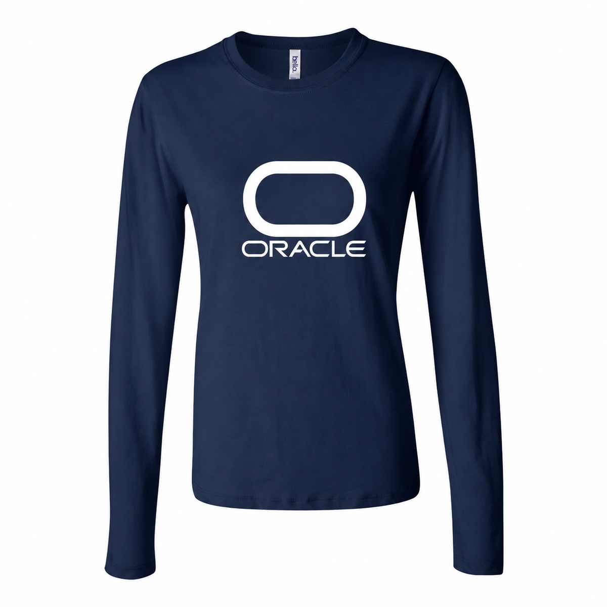 Women's Oracle White Long Sleeve T-Shirt - Navy