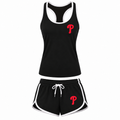 Women's Philadelphia Phillies Tank Top and Shorts Set, black