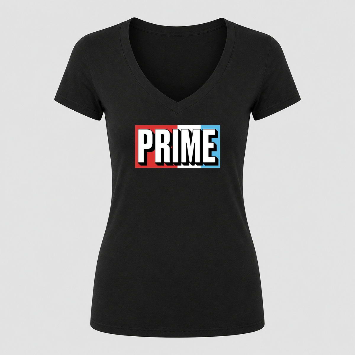 Women's Prime Drink V Neck T-Shirt in black