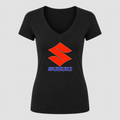 Women's Suzuki V Neck T-Shirt in black