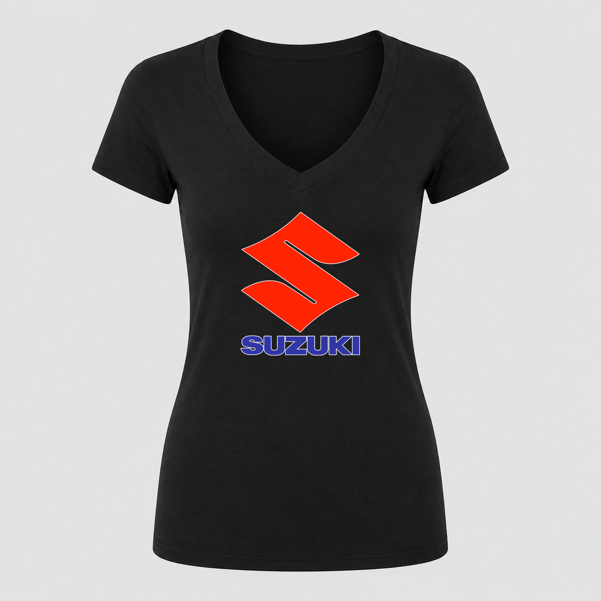 Women's Suzuki V Neck T-Shirt in black
