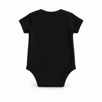 Black Yankees baby romper — back view