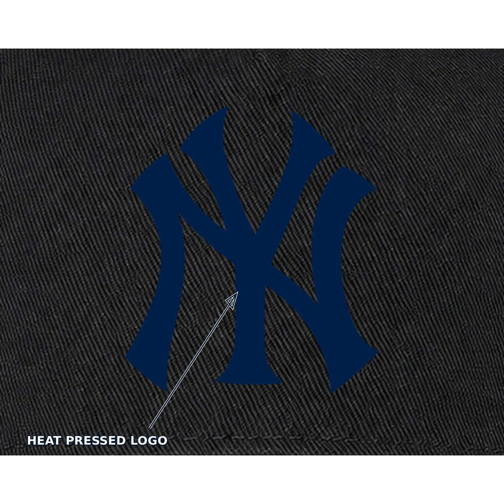 Black New York Yankees dad baseball cap hat - heat pressed logo callout