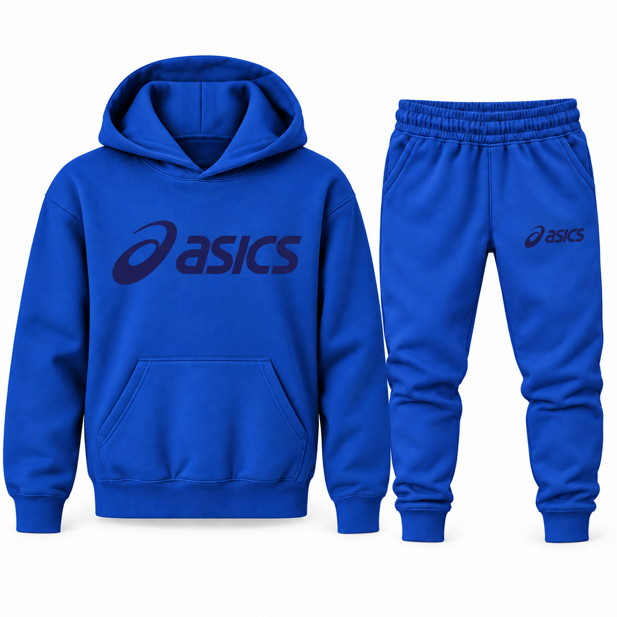 Youth ASICS Hoodie Jogger Set - Blue