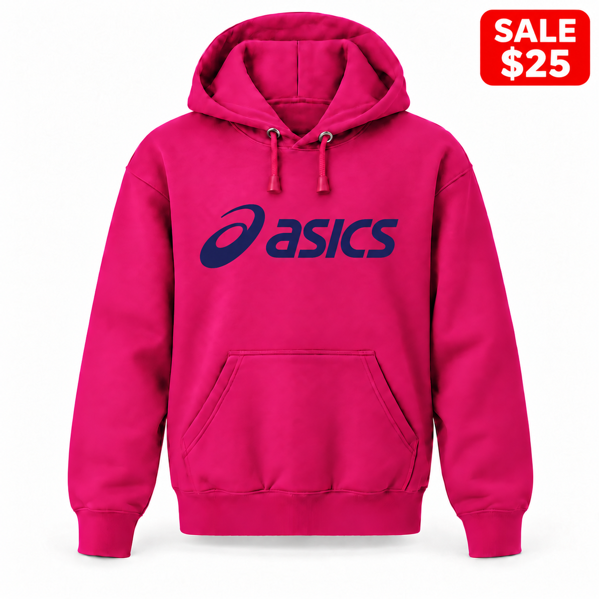 Youth ASICS Pullover Hoodie in Hot Pink — SALE $25