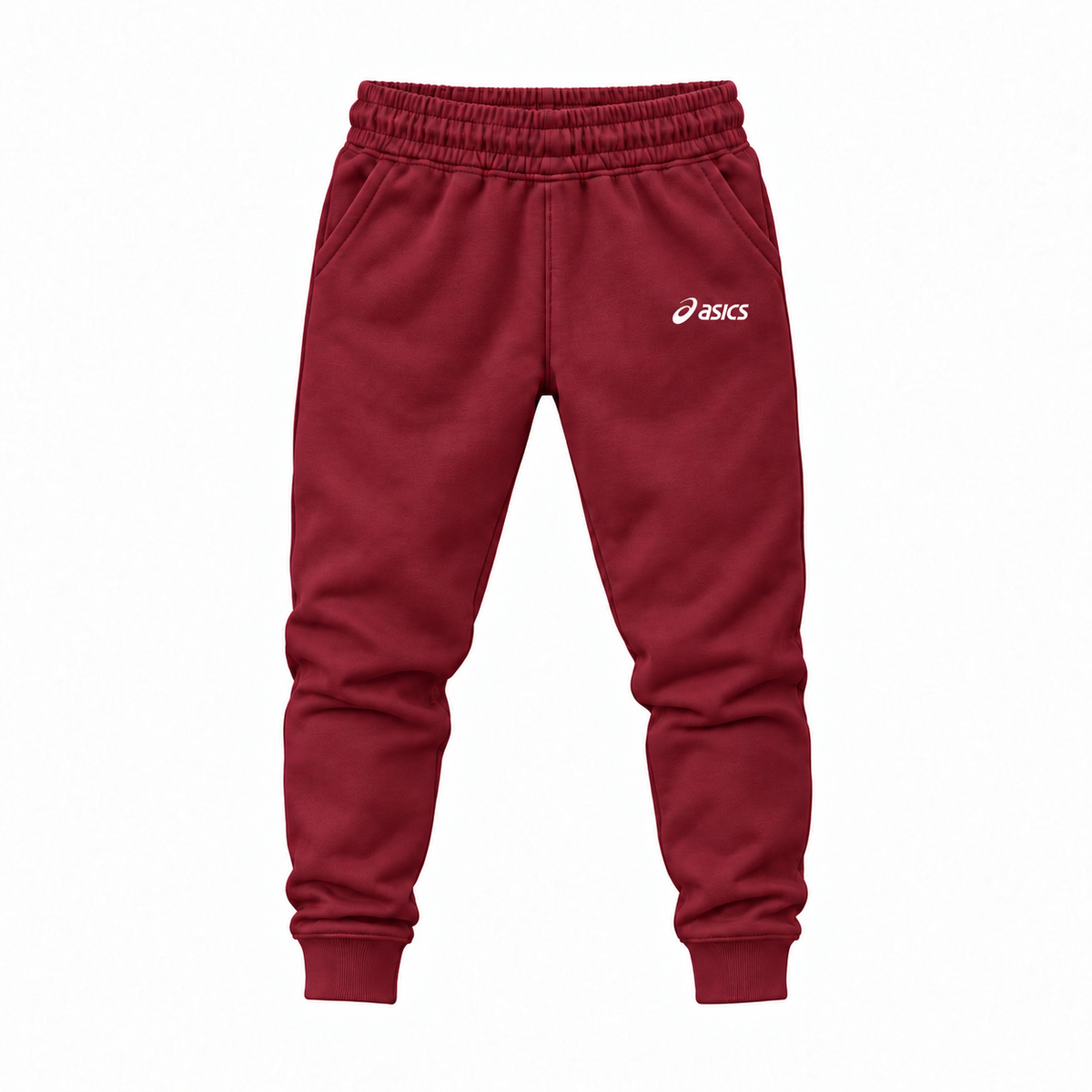Youth ASICS Joggers Sweatpants - Maroon