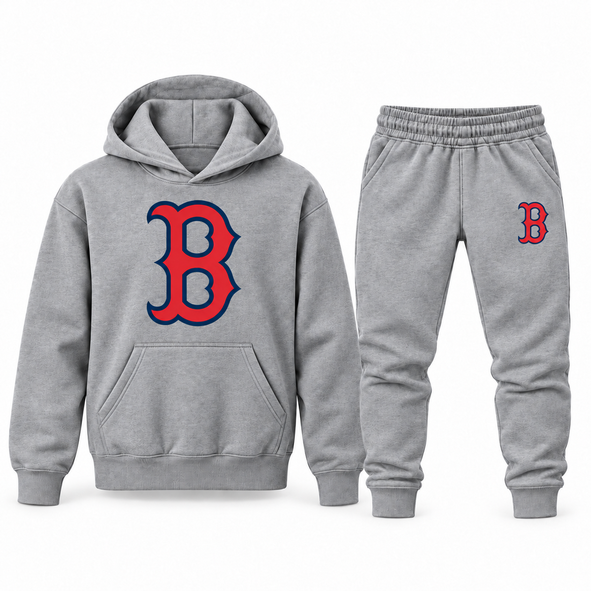 Youth Boston Red Sox Hoodie Jogger Set - Gray