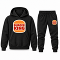 Youth Burger King Hoodie Jogger Set in Black