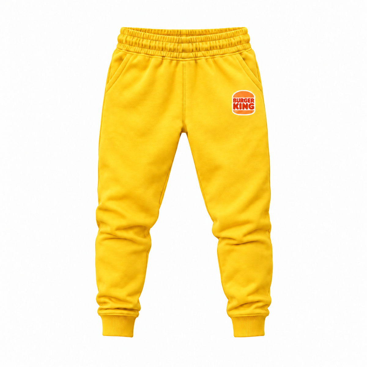 Youth Burger King Joggers Sweatpants - Yellow
