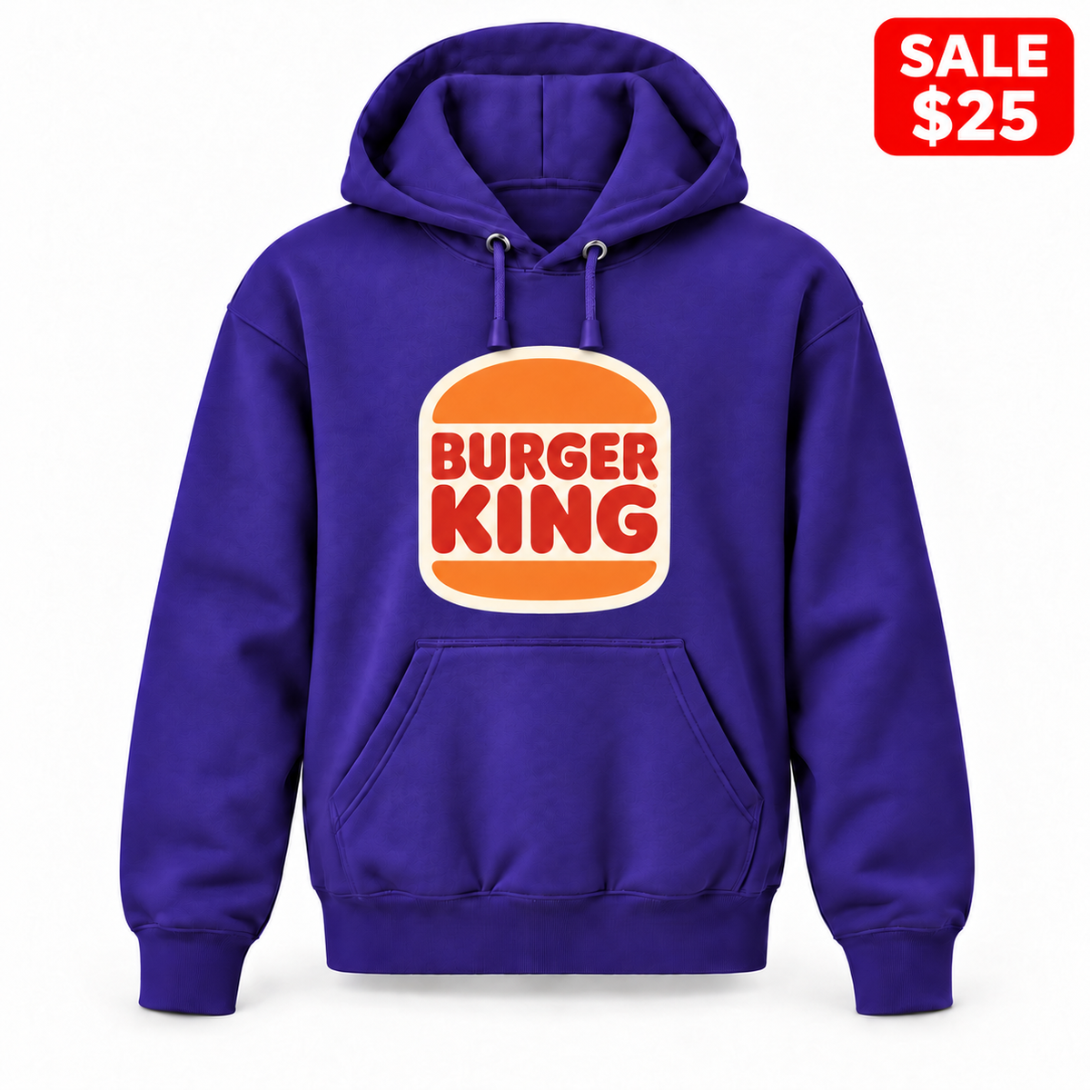 Youth Burger King Pullover Hoodie in Purple — SALE $25