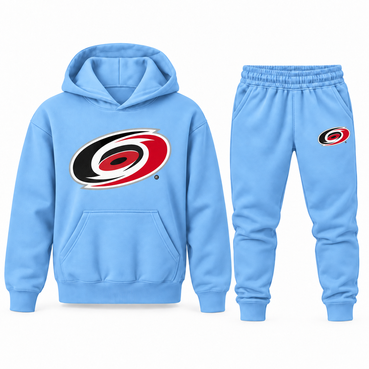 Youth Carolina Hurricanes Hoodie Jogger Set in Sky Blue