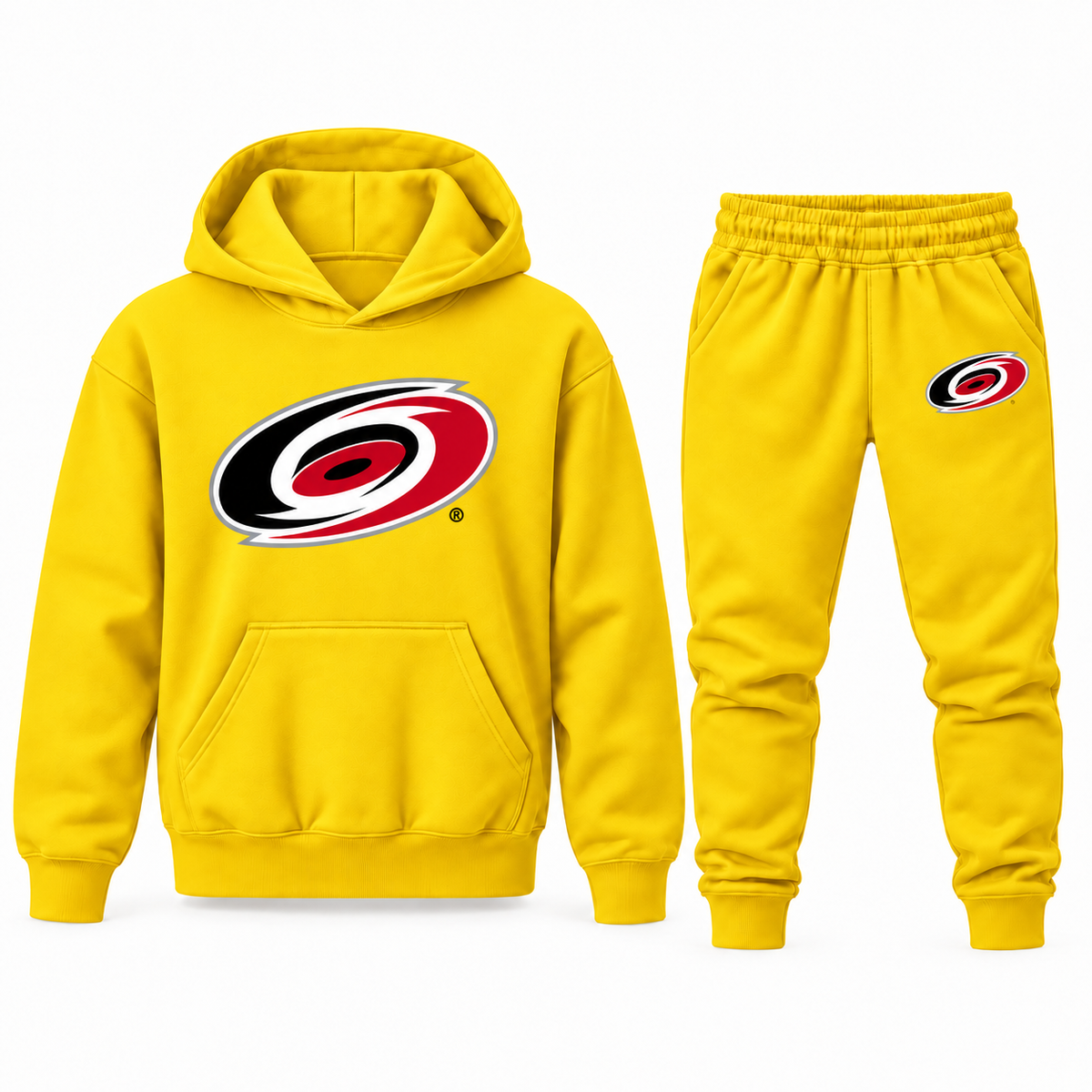Youth Carolina Hurricanes Hoodie Jogger Set in Yellow