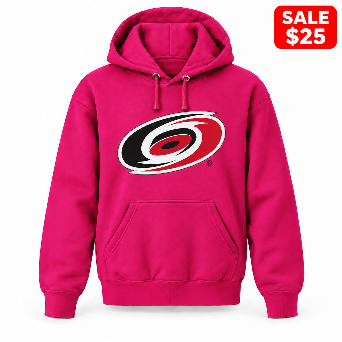 Youth Carolina Hurricanes Pullover Hoodie in Hot Pink — SALE $25