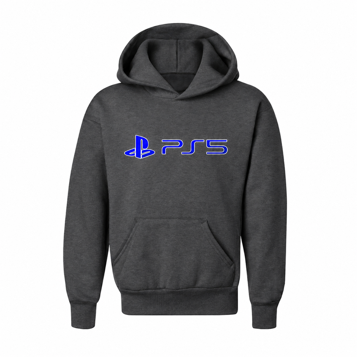 Youth Play Station PS5 Pullover Hoodie - Charcoal