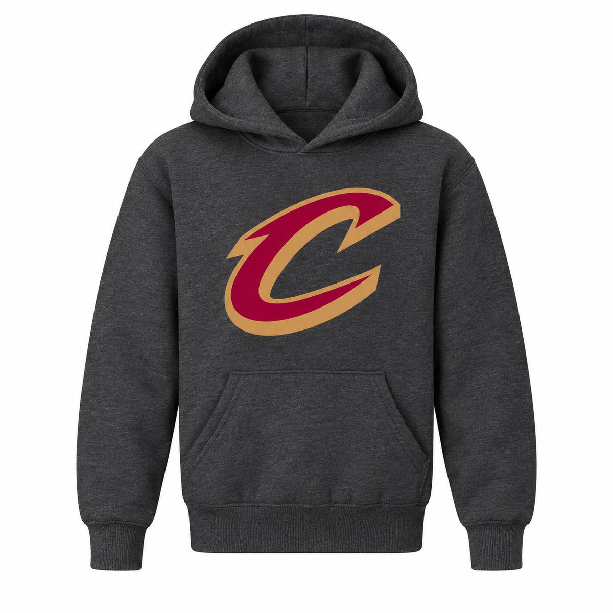 Youth Cleveland Cavaliers Pullover Hoodie - Charcoal