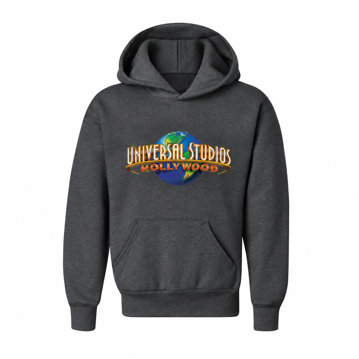 Youth's Universal Studio Hollywood Pullover Hoodie Shirt – Tee - Charcoal