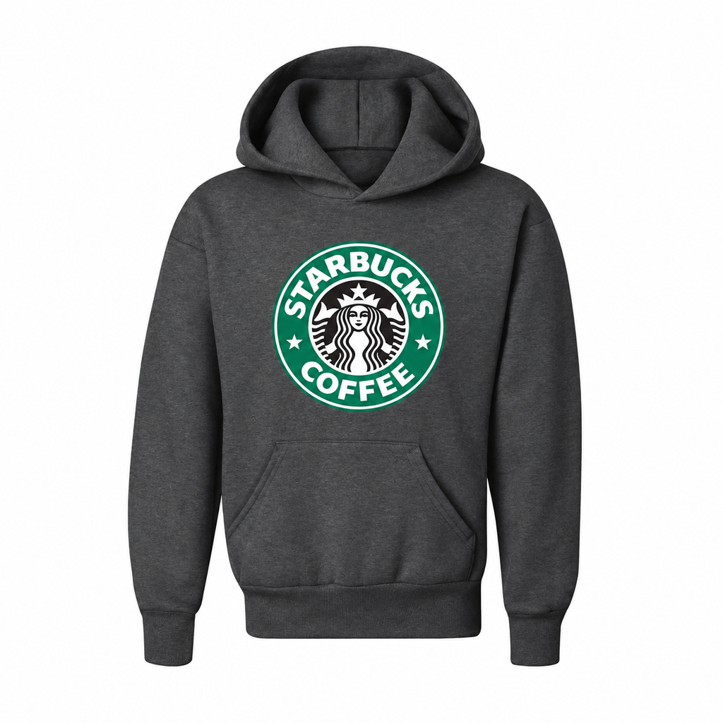 Youth's Starbucks Coffee Pullover Hoodie - Charcoal