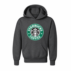 Youth's Starbucks Coffee Pullover Hoodie - Charcoal